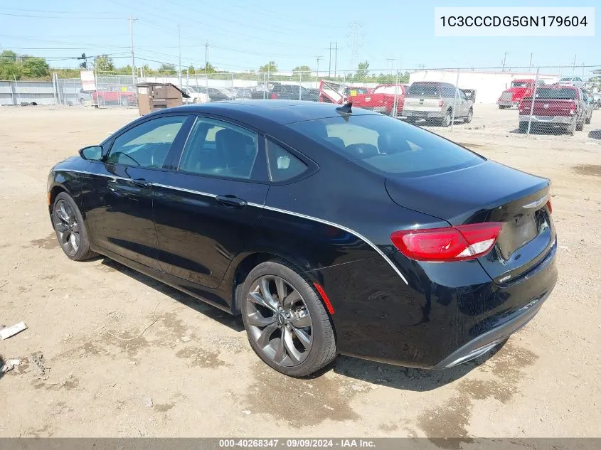 2016 Chrysler 200 S VIN: 1C3CCCDG5GN179604 Lot: 40268347