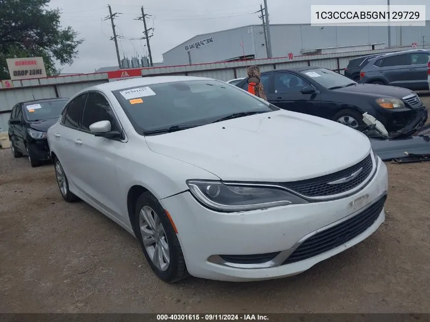 1C3CCCAB5GN129729 2016 Chrysler 200 Limited