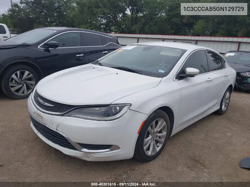 1C3CCCAB5GN129729 2016 Chrysler 200 Limited