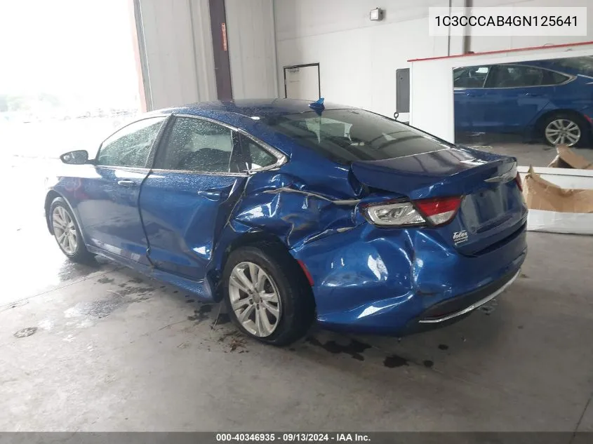 1C3CCCAB4GN125641 2016 Chrysler 200 Limited