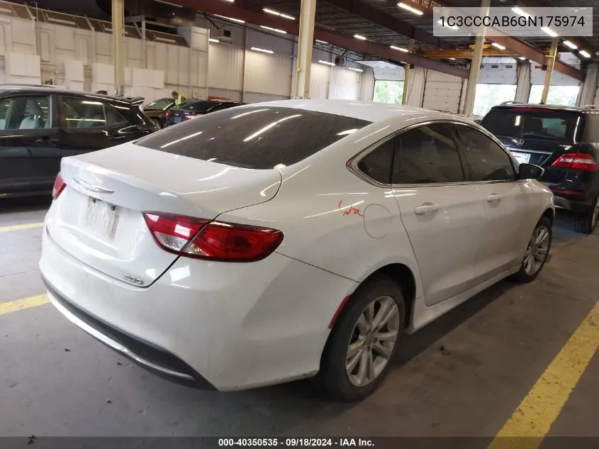 1C3CCCAB6GN175974 2016 Chrysler 200 Limited