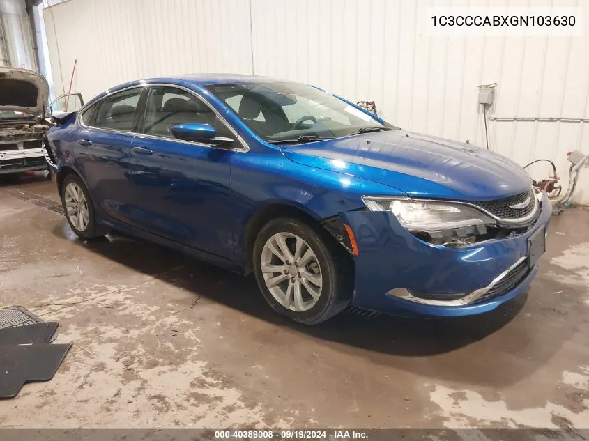 1C3CCCABXGN103630 2016 Chrysler 200 Limited