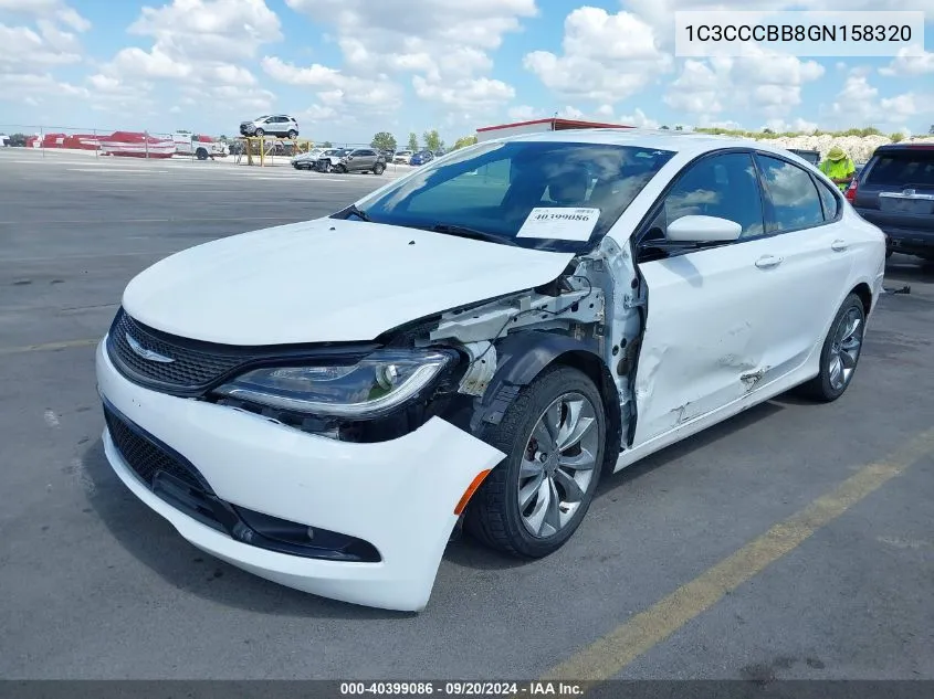 1C3CCCBB8GN158320 2016 Chrysler 200 S