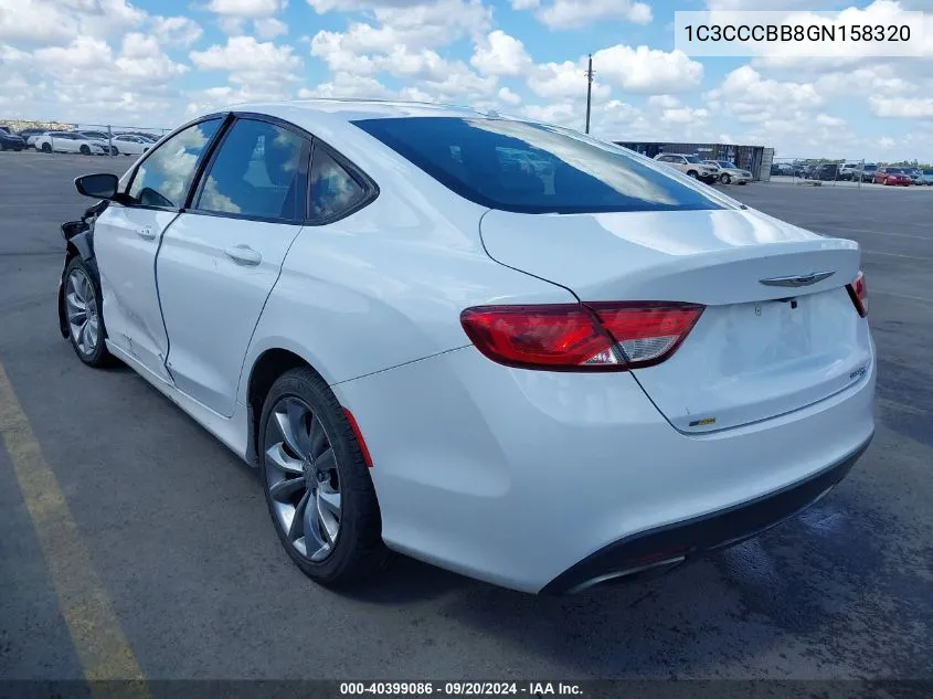 1C3CCCBB8GN158320 2016 Chrysler 200 S