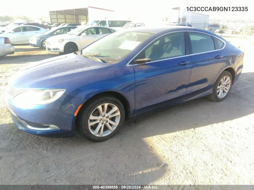 2016 Chrysler 200 Limited VIN: 1C3CCCAB9GN123335 Lot: 40399858