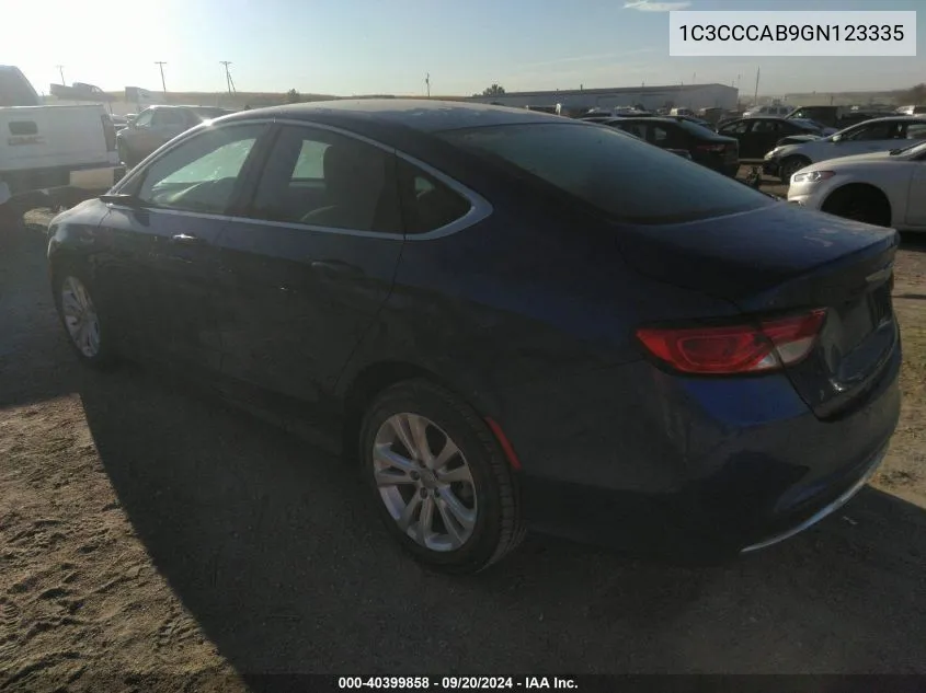 1C3CCCAB9GN123335 2016 Chrysler 200 Limited