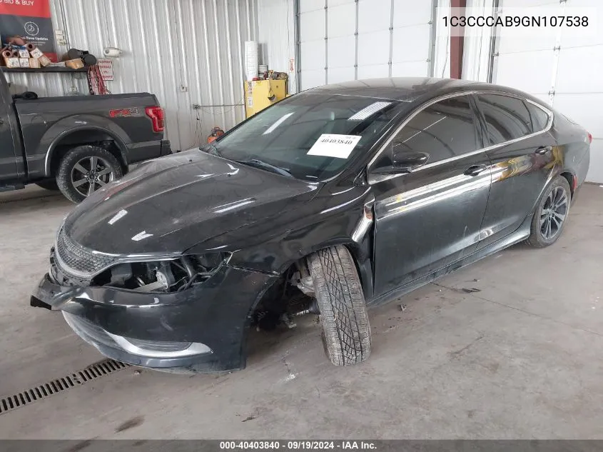 1C3CCCAB9GN107538 2016 Chrysler 200 Limited