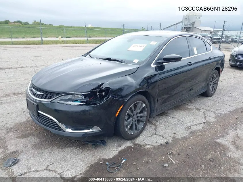 1C3CCCAB6GN128296 2016 Chrysler 200 Limited