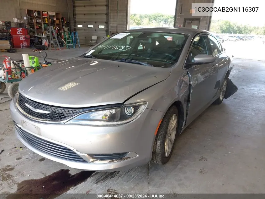 1C3CCCAB2GN116307 2016 Chrysler 200 Limited