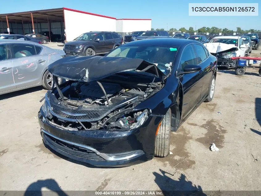 1C3CCCAB5GN126572 2016 Chrysler 200 Limited