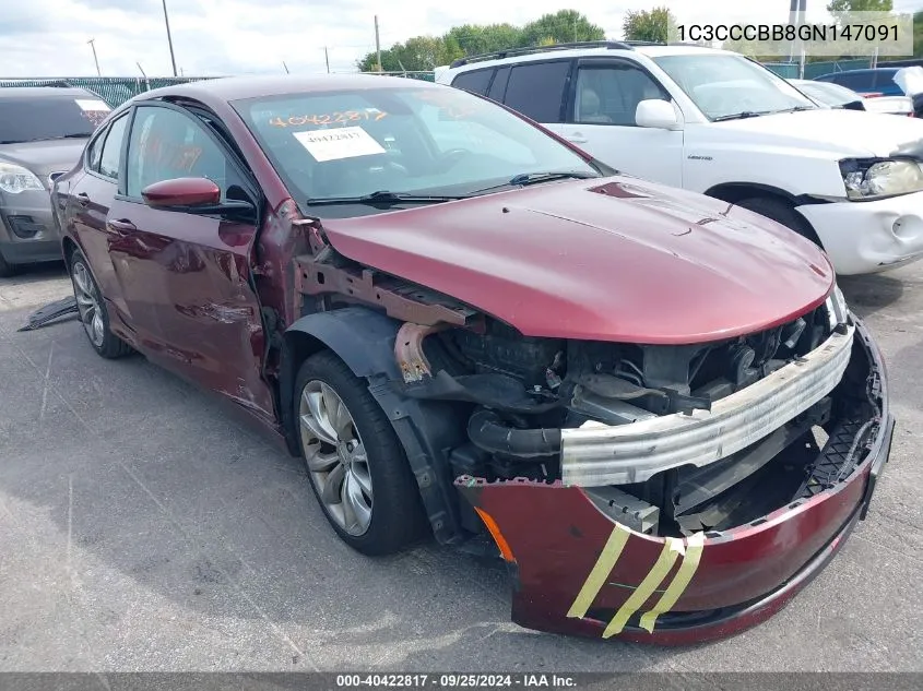 2016 Chrysler 200 S VIN: 1C3CCCBB8GN147091 Lot: 40422817