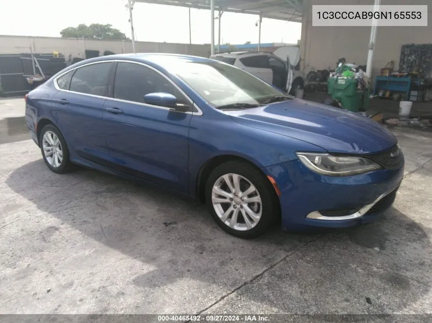 2016 Chrysler 200 Limited VIN: 1C3CCCAB9GN165553 Lot: 40465492