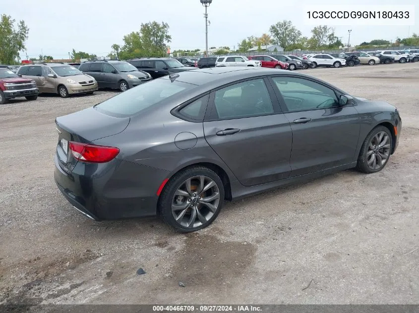 1C3CCCDG9GN180433 2016 Chrysler 200 S