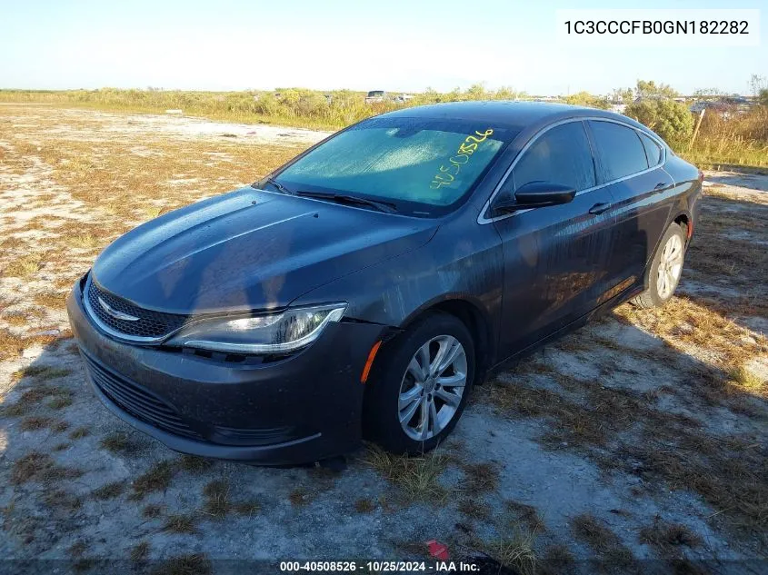 2016 Chrysler 200 Touring VIN: 1C3CCCFB0GN182282 Lot: 40508526