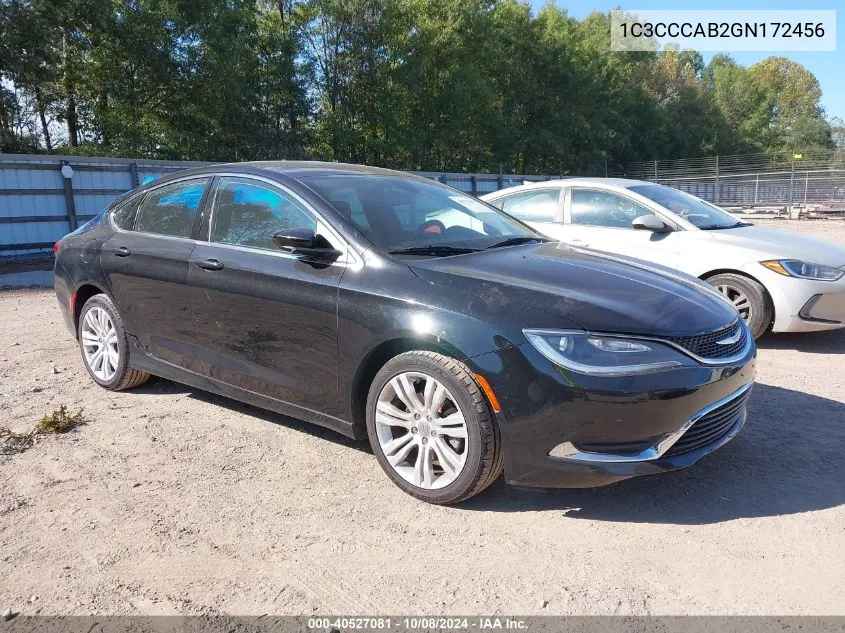 1C3CCCAB2GN172456 2016 Chrysler 200 Limited