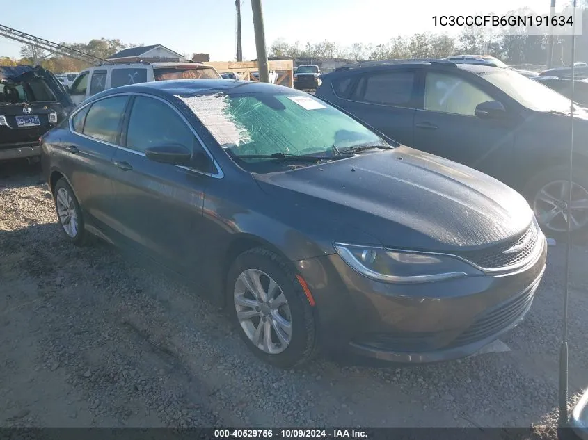 2016 Chrysler 200 Touring VIN: 1C3CCCFB6GN191634 Lot: 40529756