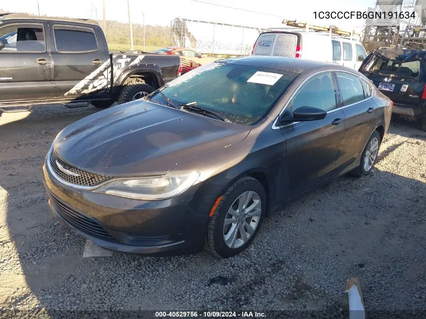 2016 Chrysler 200 Touring VIN: 1C3CCCFB6GN191634 Lot: 40529756