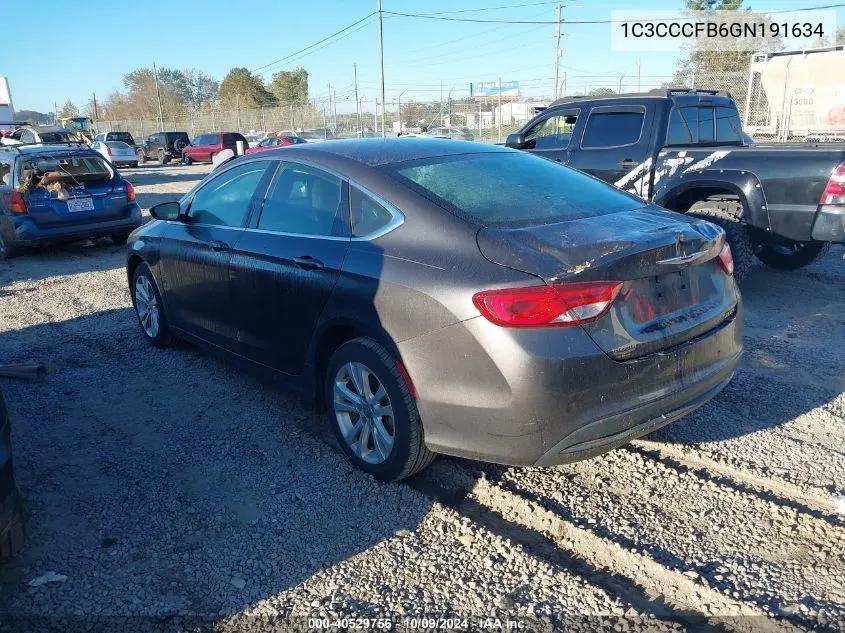 2016 Chrysler 200 Touring VIN: 1C3CCCFB6GN191634 Lot: 40529756