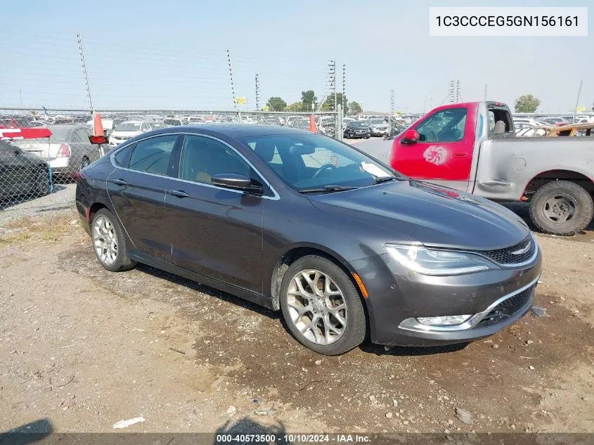 2016 Chrysler 200 C VIN: 1C3CCCEG5GN156161 Lot: 40573500