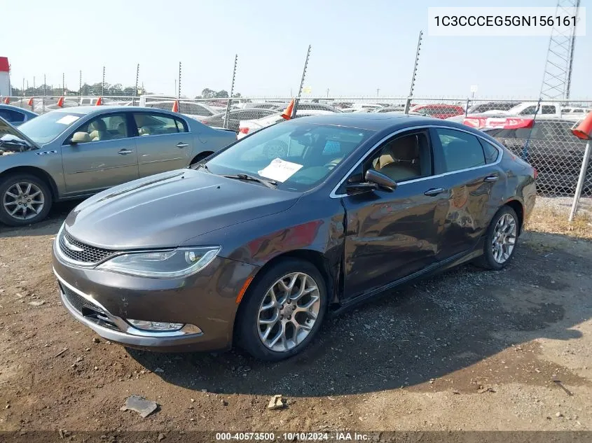 2016 Chrysler 200 C VIN: 1C3CCCEG5GN156161 Lot: 40573500