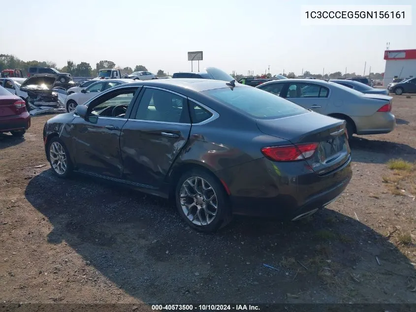 2016 Chrysler 200 C VIN: 1C3CCCEG5GN156161 Lot: 40573500