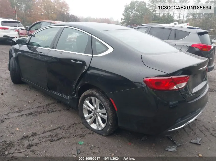 2016 Chrysler 200 Limited VIN: 1C3CCCABXGN185634 Lot: 40590287