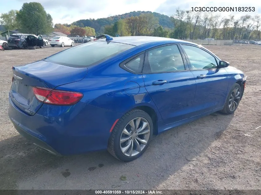 2016 Chrysler 200 S VIN: 1C3CCCDG0GN183253 Lot: 40591059