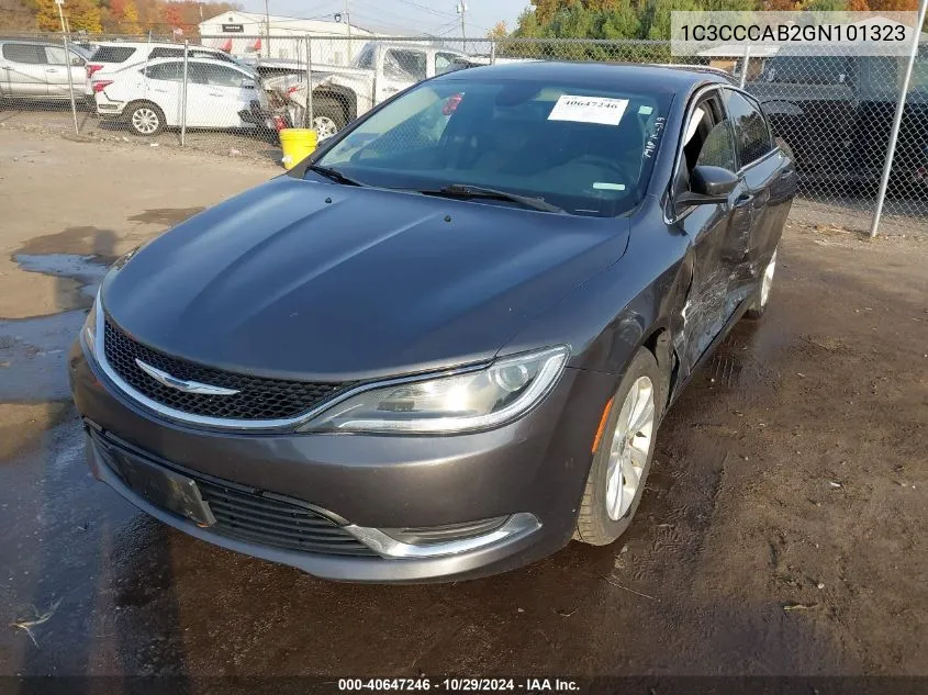 2016 Chrysler 200 Limited VIN: 1C3CCCAB2GN101323 Lot: 40647246