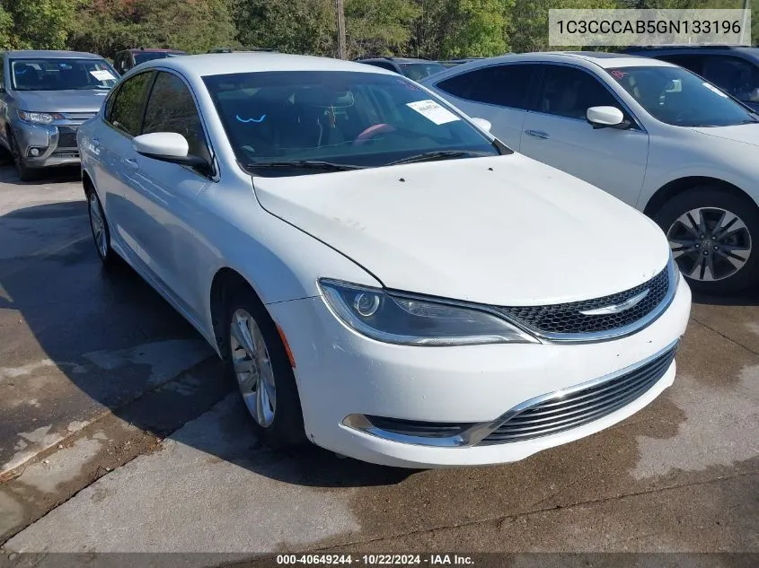 2016 Chrysler 200 Limited VIN: 1C3CCCAB5GN133196 Lot: 40649244