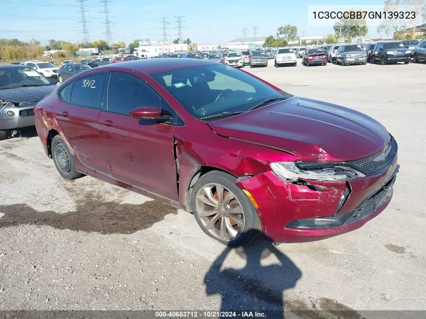 2016 Chrysler 200 S VIN: 1C3CCCBB7GN139323 Lot: 40653712