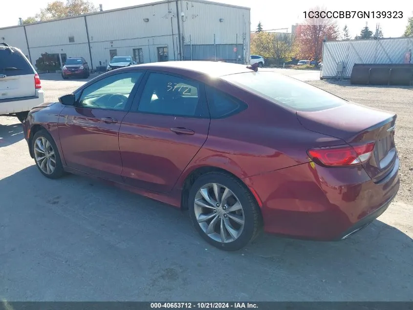 2016 Chrysler 200 S VIN: 1C3CCCBB7GN139323 Lot: 40653712