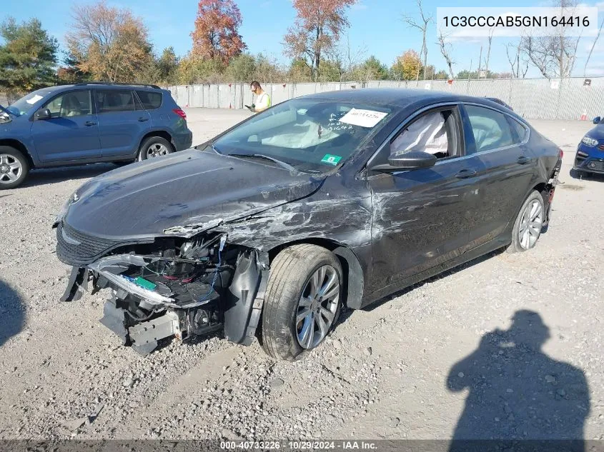 2016 Chrysler 200 Limited VIN: 1C3CCCAB5GN164416 Lot: 40733226