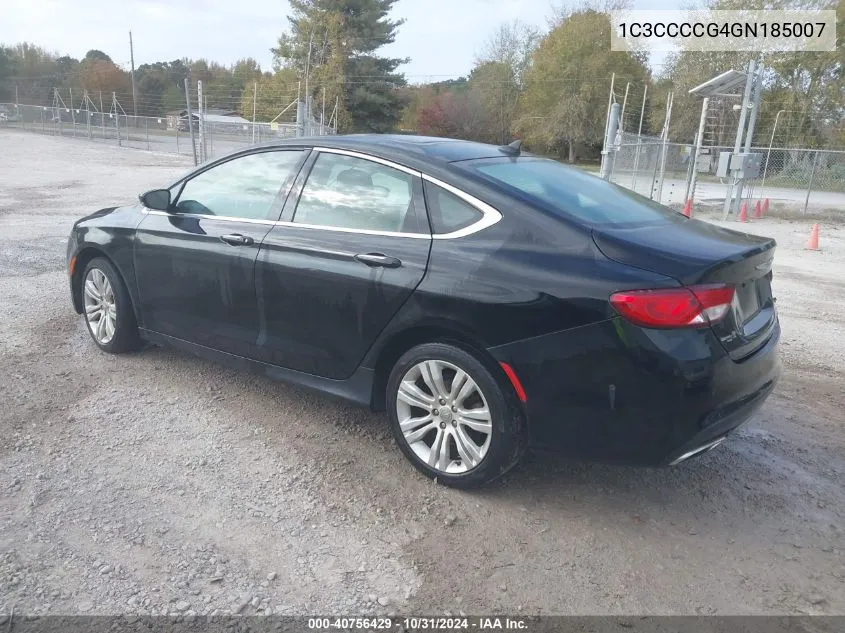 2016 Chrysler 200 C Platinum VIN: 1C3CCCCG4GN185007 Lot: 40756429