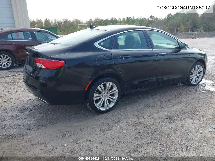 2016 Chrysler 200 C Platinum VIN: 1C3CCCCG4GN185007 Lot: 40756429