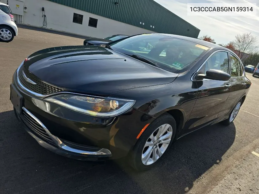 1C3CCCAB5GN159314 2016 Chrysler 200 Limited