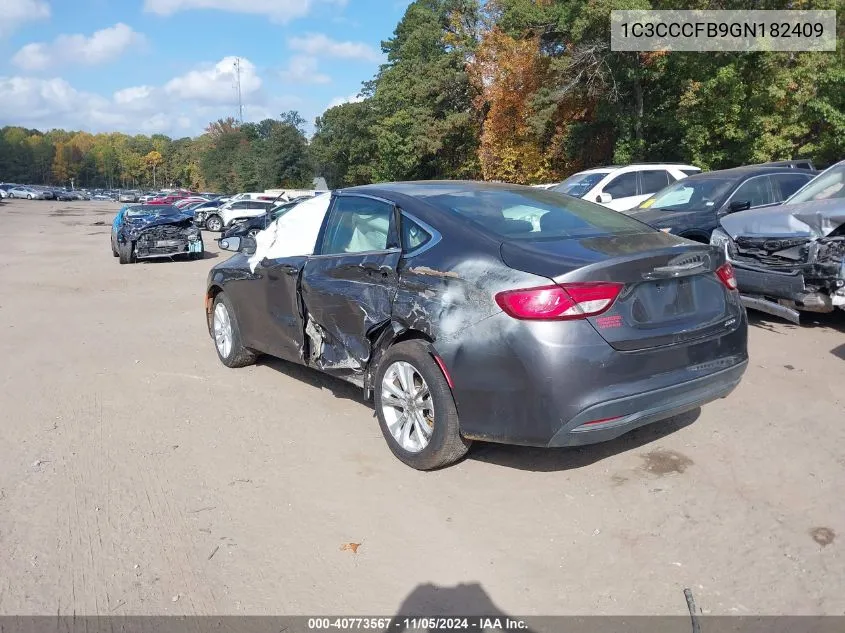 1C3CCCFB9GN182409 2016 Chrysler 200 Touring