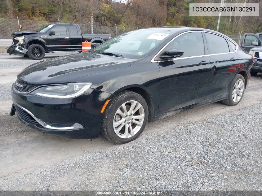 2016 Chrysler 200 Limited VIN: 1C3CCCAB6GN130291 Lot: 40865361