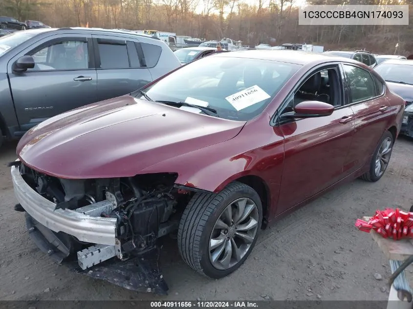 2016 Chrysler 200 S VIN: 1C3CCCBB4GN174093 Lot: 40911656