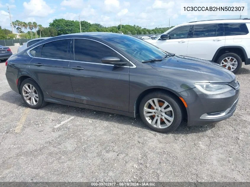 2017 Chrysler 200 Limited Platinum VIN: 1C3CCCAB2HN502307 Lot: 39702977