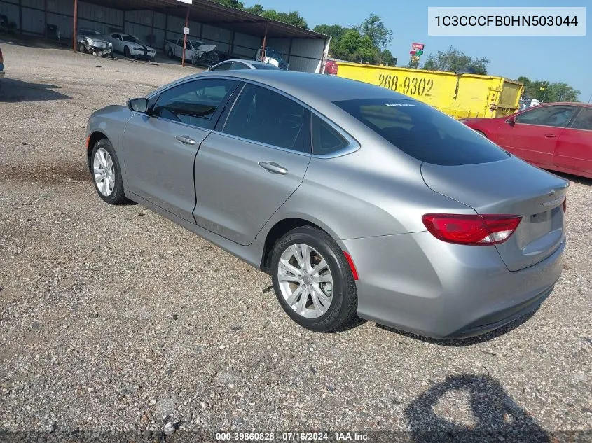 2017 Chrysler 200 Touring VIN: 1C3CCCFB0HN503044 Lot: 39860828