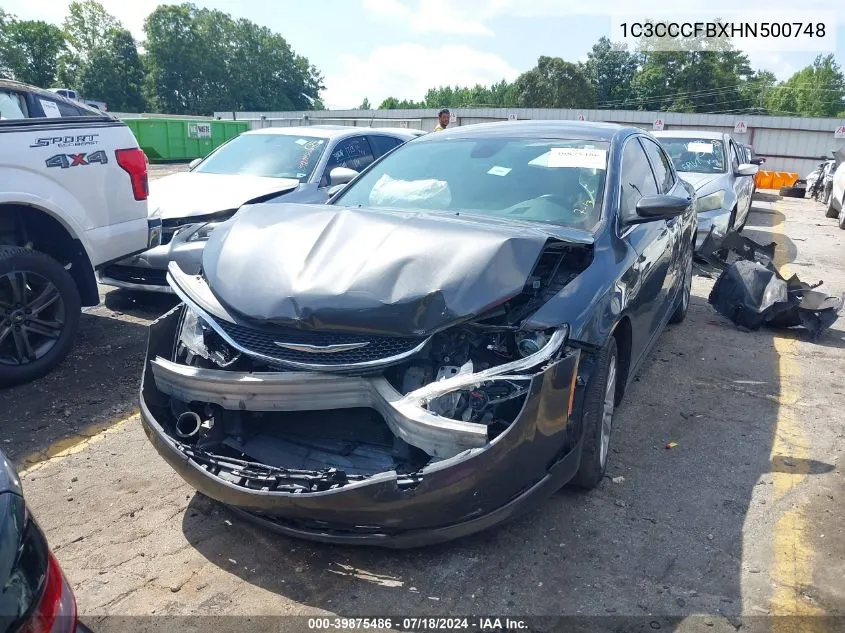 1C3CCCFBXHN500748 2017 Chrysler 200 Touring