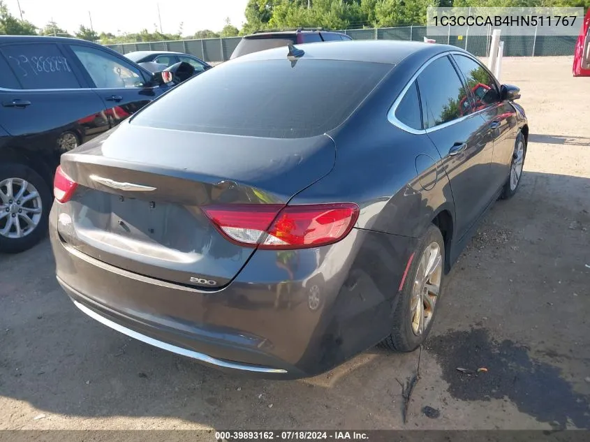 1C3CCCAB4HN511767 2017 Chrysler 200 Limited Platinum