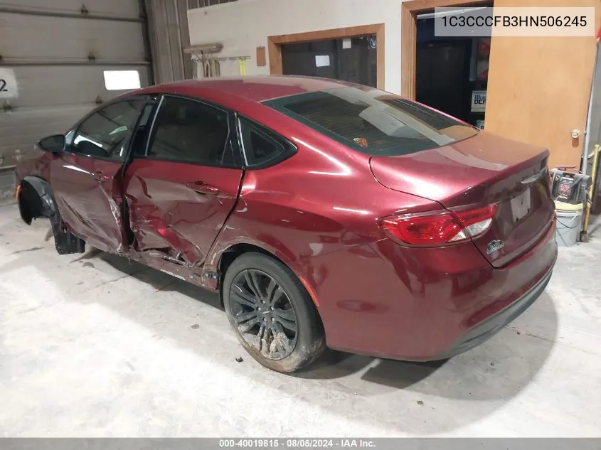 1C3CCCFB3HN506245 2017 Chrysler 200 Touring