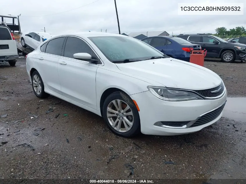 2017 Chrysler 200 Limited Platinum VIN: 1C3CCCAB0HN509532 Lot: 40044018