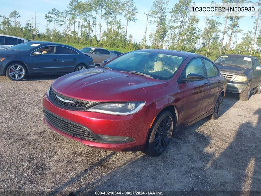 1C3CCCFB2HN505930 2017 Chrysler 200 Touring