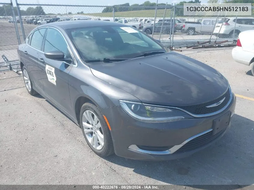 1C3CCCAB5HN512183 2017 Chrysler 200 Limited