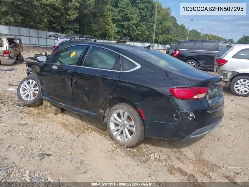 2017 Chrysler 200 Limited Platinum VIN: 1C3CCCAB2HN507295 Lot: 40241391