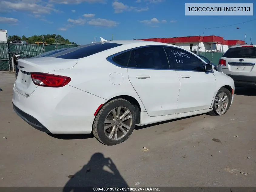 2017 Chrysler 200 Limited Platinum VIN: 1C3CCCAB0HN507313 Lot: 40319572