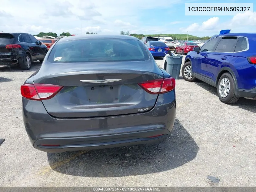 1C3CCCFB9HN509327 2017 Chrysler 200 Touring