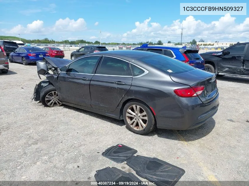 2017 Chrysler 200 Touring VIN: 1C3CCCFB9HN509327 Lot: 40387234